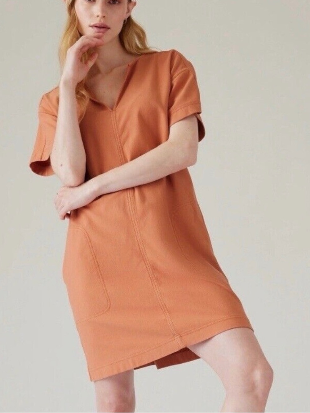 Athleta Farallon Dress in Sun Baked Clay Sz M